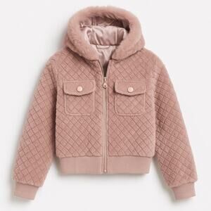 JLo Sherpa hooded jacket - Pink